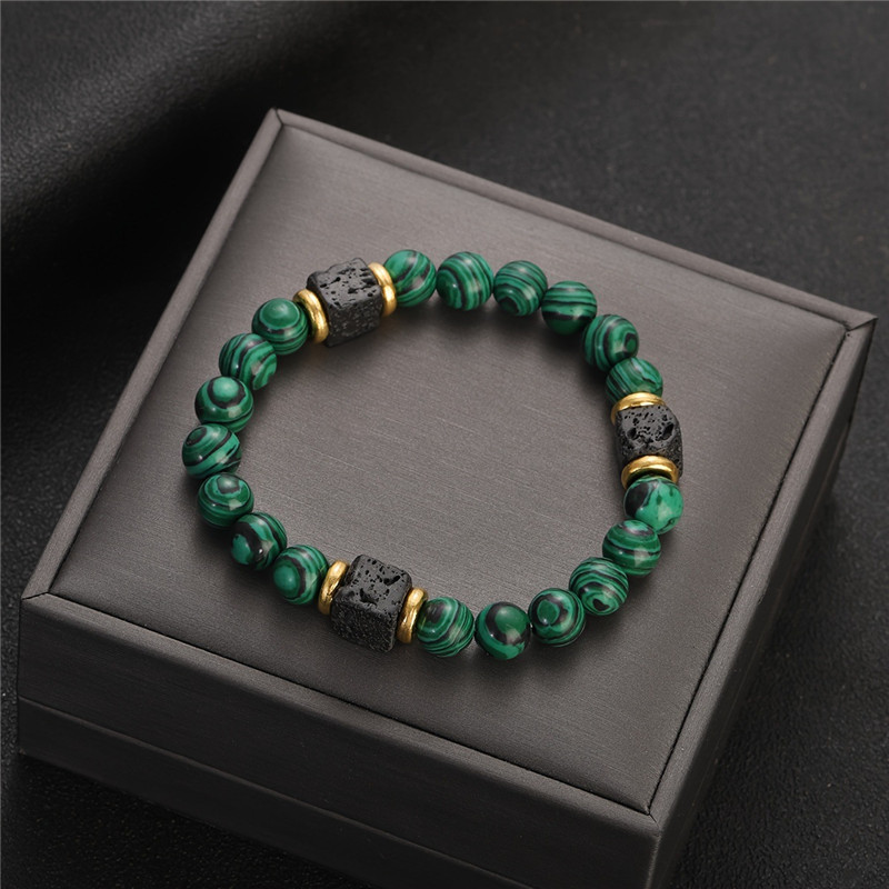Mens Fashion Help - 1pc New Malachite Bracelets Men Nature