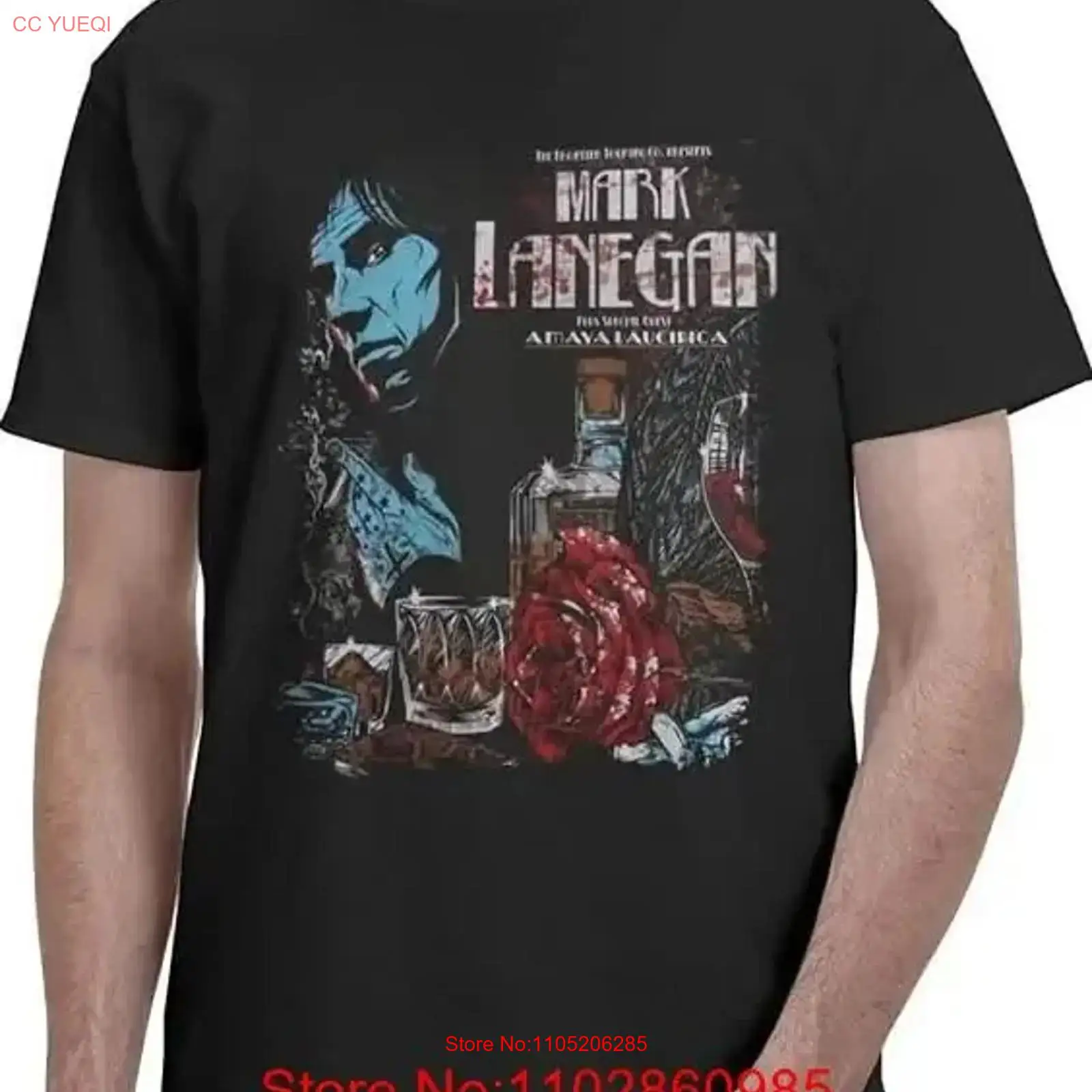 Men'S Fashion Everyday - Mark Lanegan T Shirt Heavy Cotton