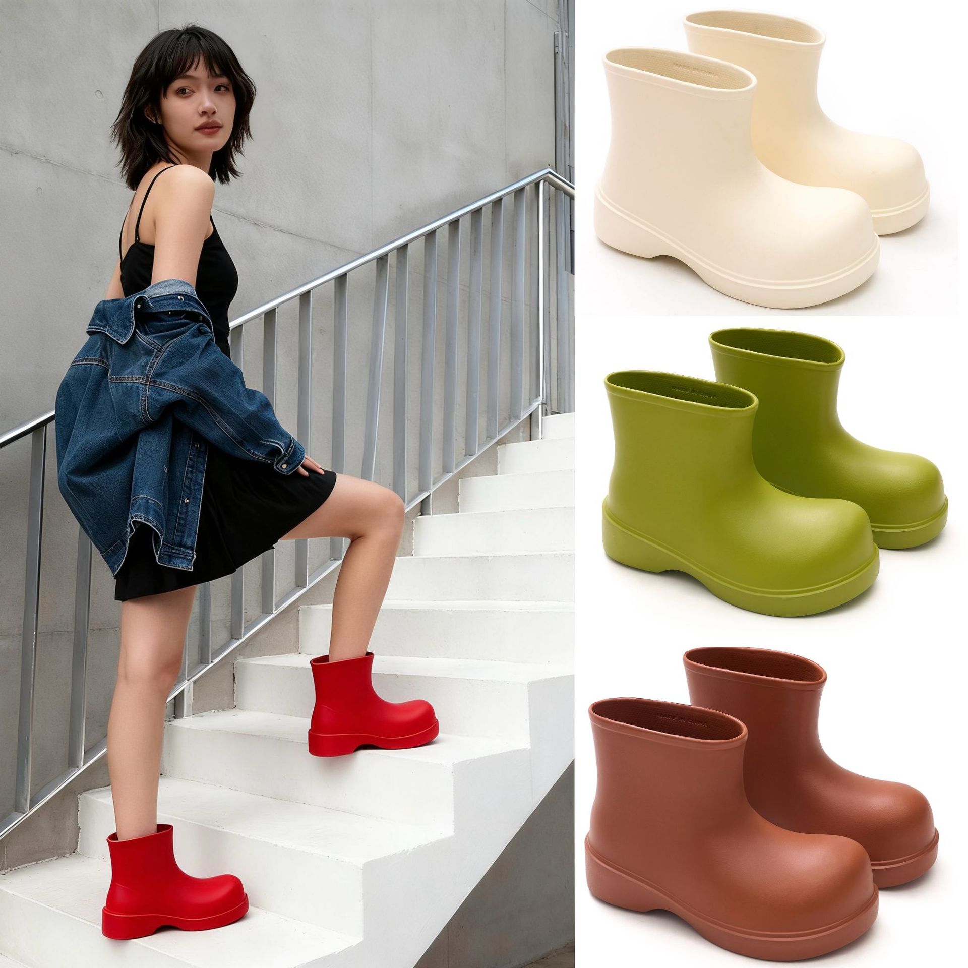 Men Fashion Korean Style - Korean rain boots 2025 women's short