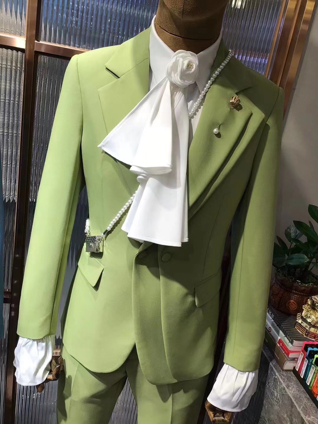 Mens Fashion Blazer - Customize Latest design fashion green wedding