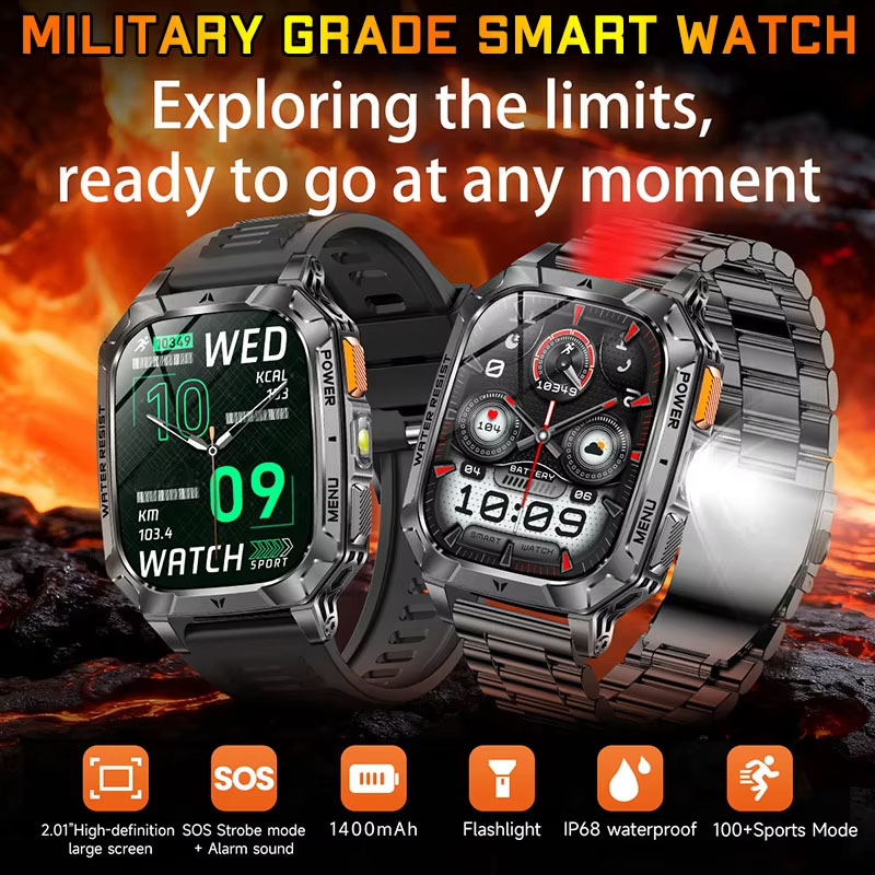 Men'S Fashion Week 2026 - 2026 New Hot flashlight Men Smartwatch