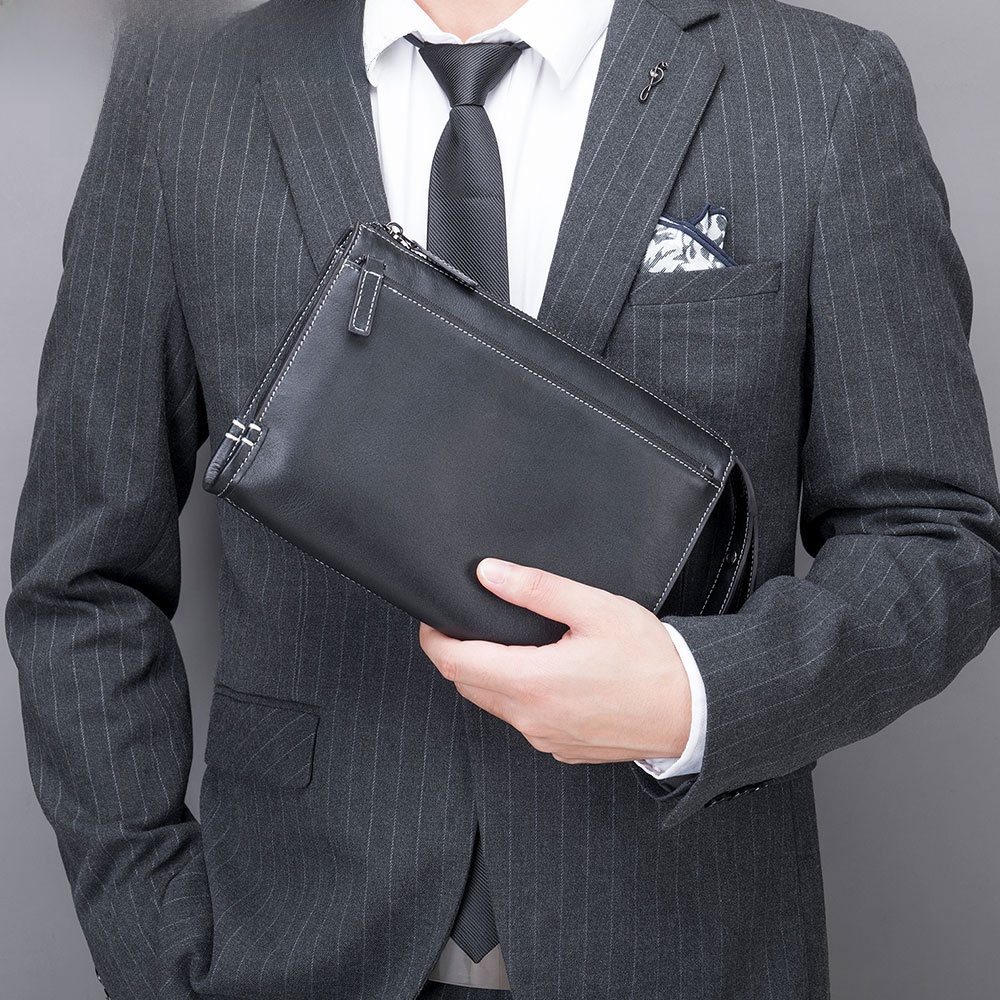Men Fashion Korean Style - Fashionable Genuine Leather Handbag for Men