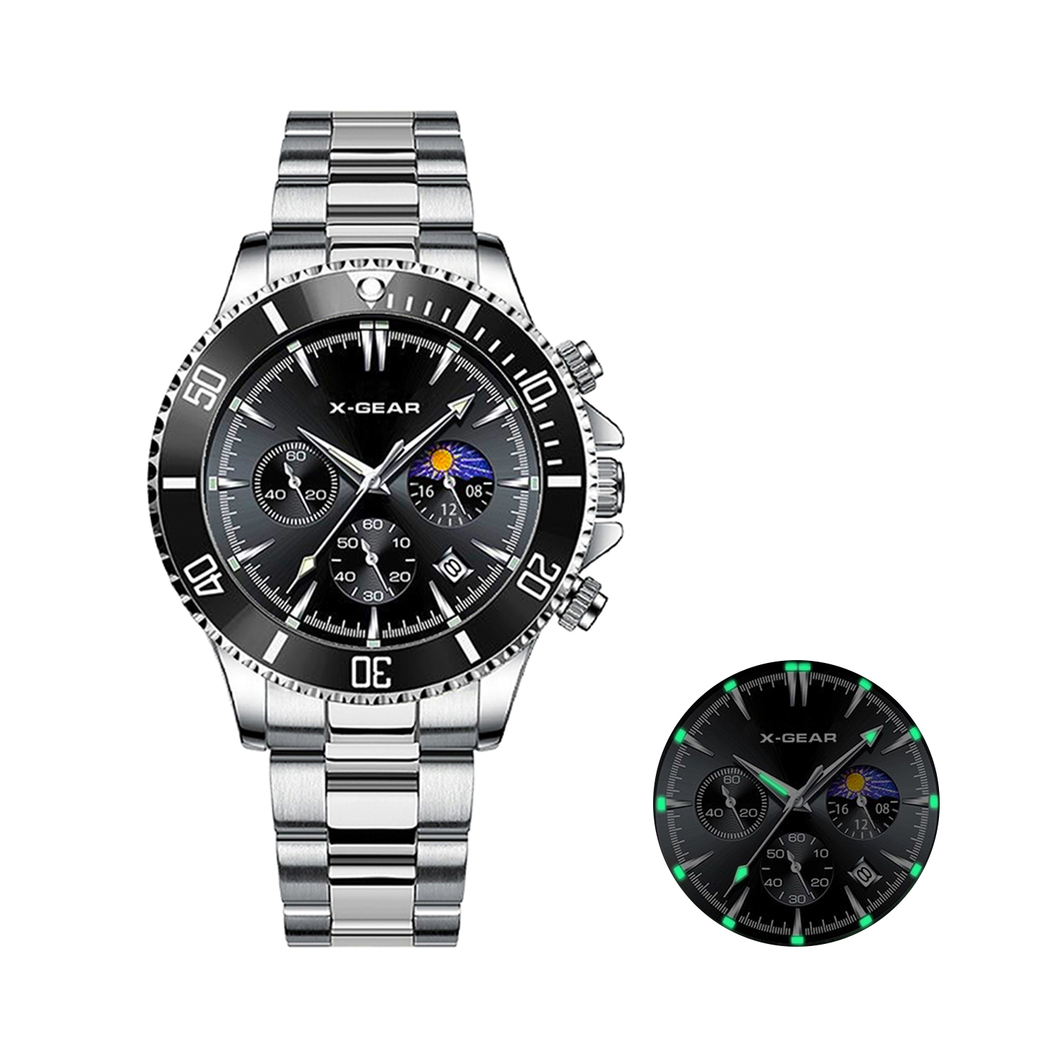 Men'S Fashion X - X-GEAR Fashion Calendar Men's Quartz Watch