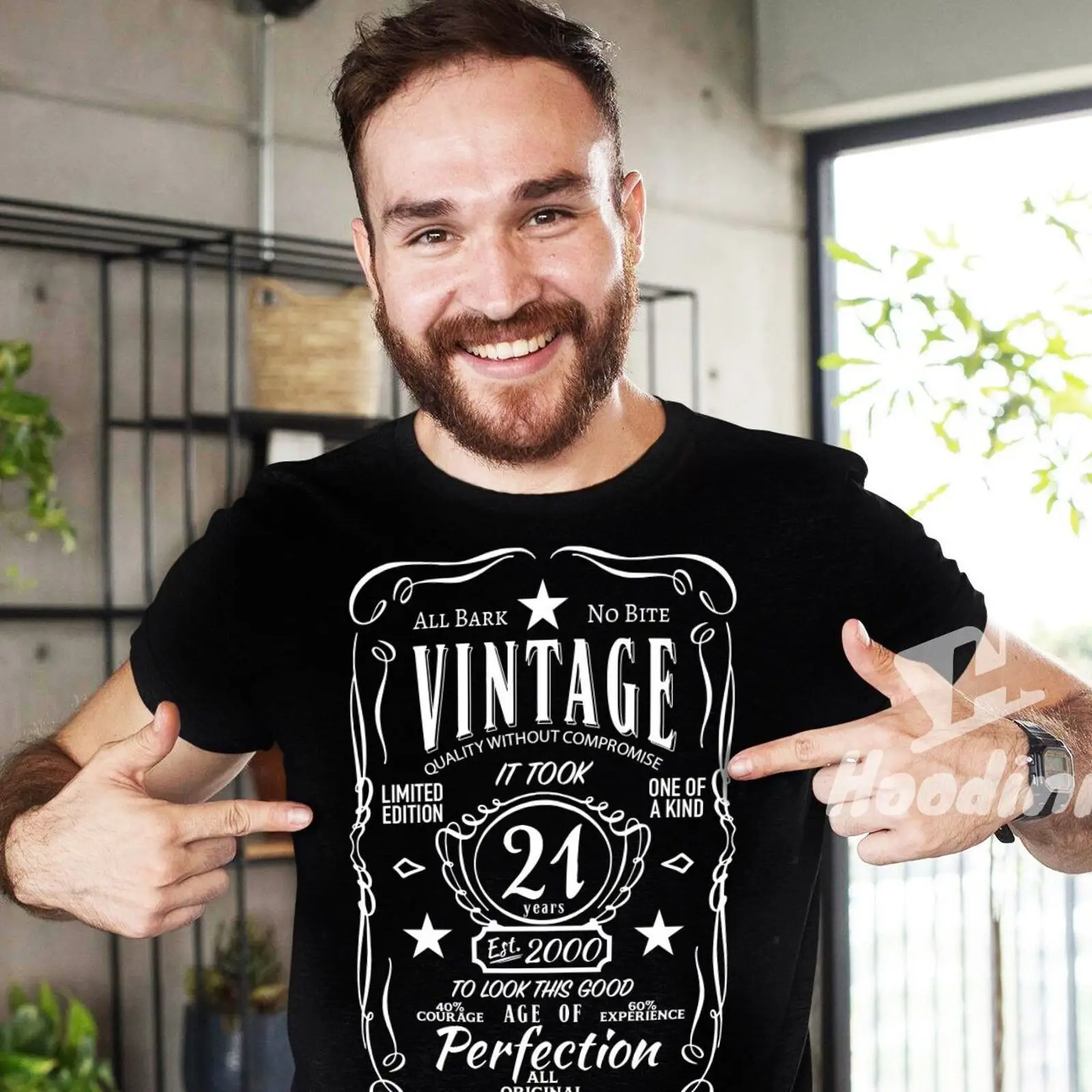 Men'S Fashion Year 2000 - Vintage Est 2000 21st Birthday T