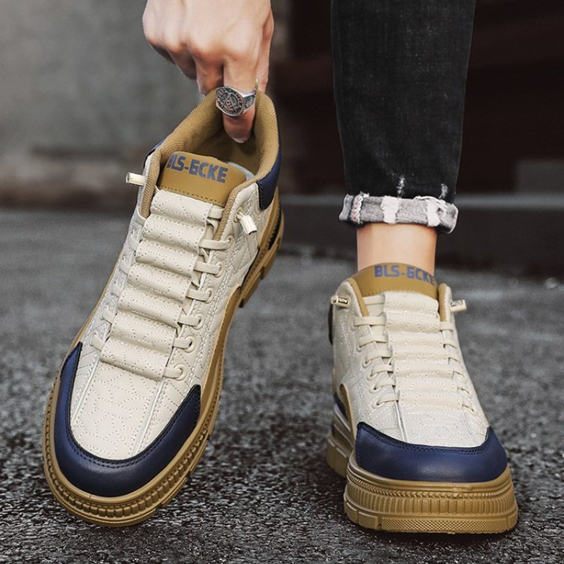 Mens Fashion Vintage - Slip-On Platform Men's Boots Spring Autumn