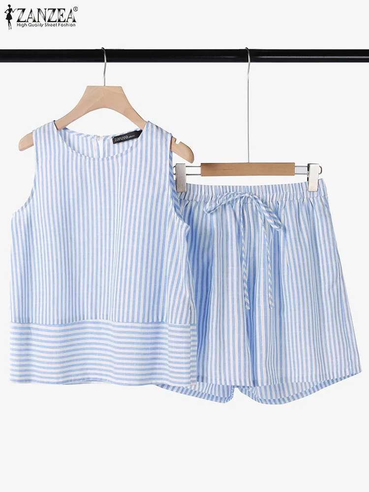 Mens Fashion Summer 2025 - ZANZEA Summer Women Short Suits Sleeveless