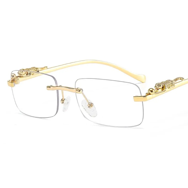 Men'S Fashion Rimless Glasses - Rimless Square Sunglasses Women Men Luxury