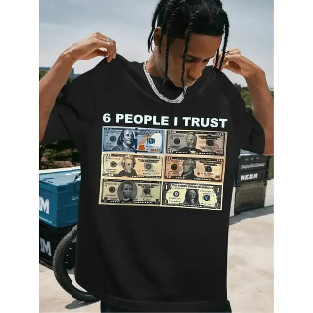 Mens Fashion Black Shirt - Fashion Mens 6 People Graphic Cotton
