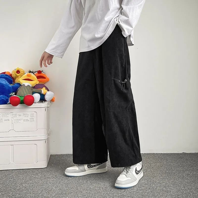 Men's Wide Leg Cargo Pants Jap - Men Fashion Korean Style review and price
