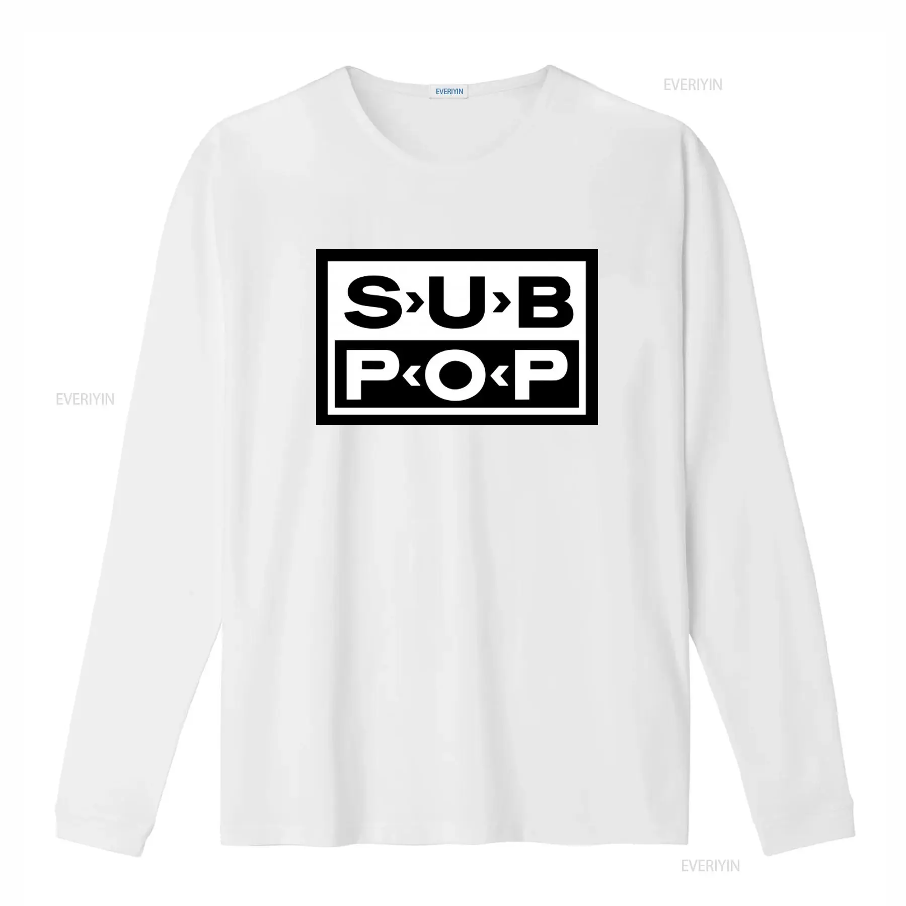 Sub Pop Logo T Shirt Black wit - Mens Fashion Black Shirt review and price