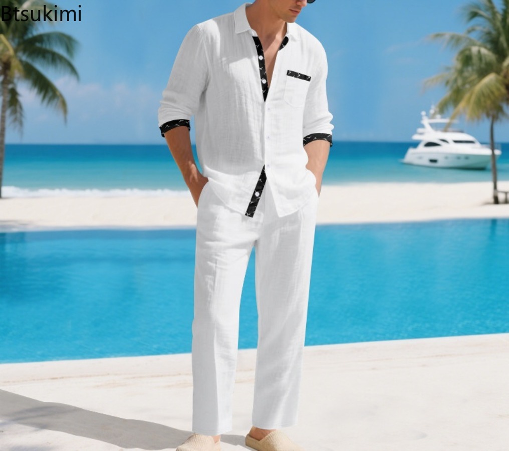2026 Men's Linen Blend Hawaiia - Linen Shirt Summer review and price