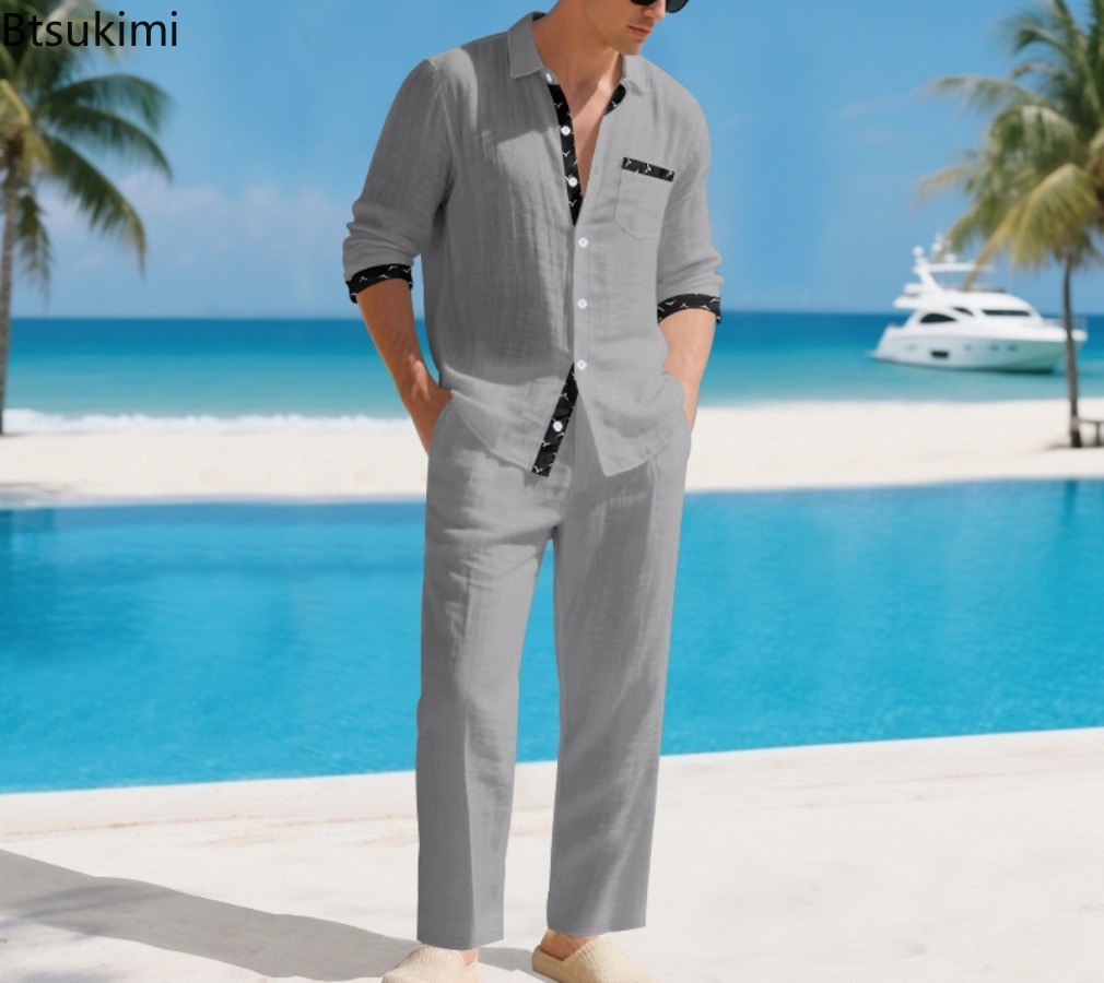 2026 Men's Linen Blend Hawaiia - Linen Shirt Summer review and price