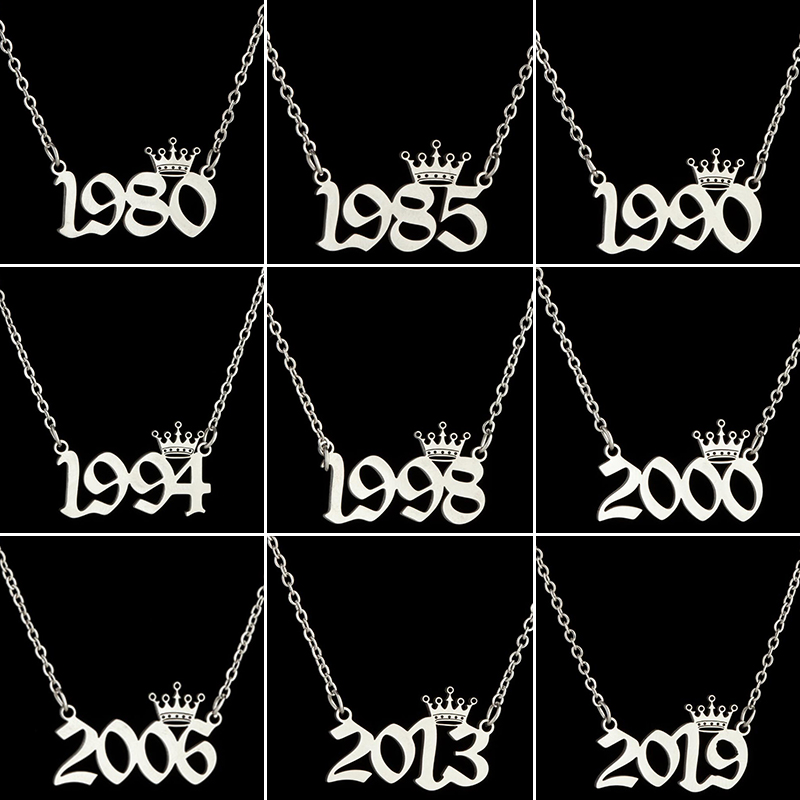 Stainless Steel Crown Year Num - Men'S Fashion Year 2000 review and price