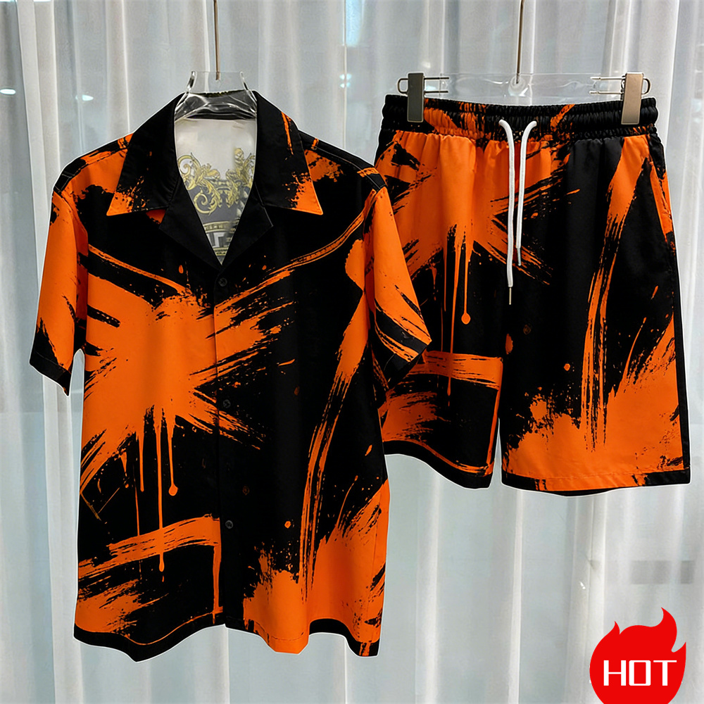 Digital printed men's set fash - Men Fashion Upper review and price
