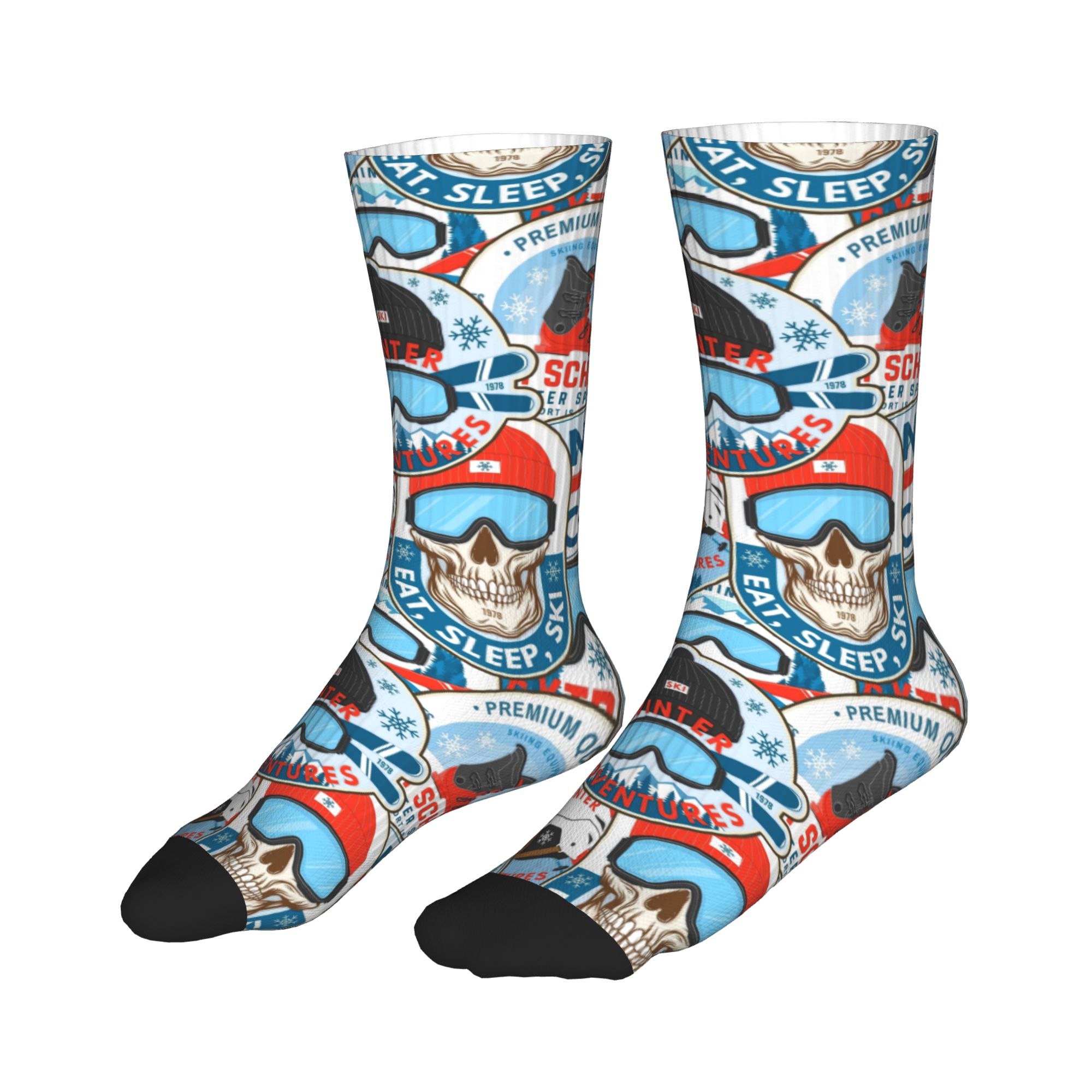 Vintage Red Blue Ski Club Seam - Mens Fashion Vintage review and price