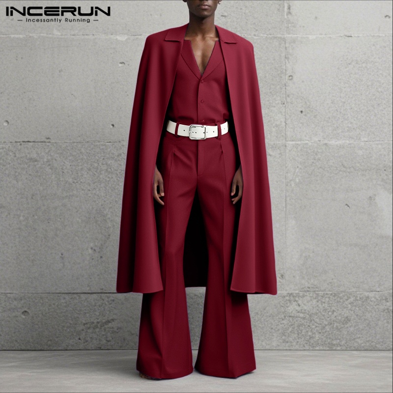 INCERUN Men Sets Solid Color L - Mens Fashion Blazer review and price