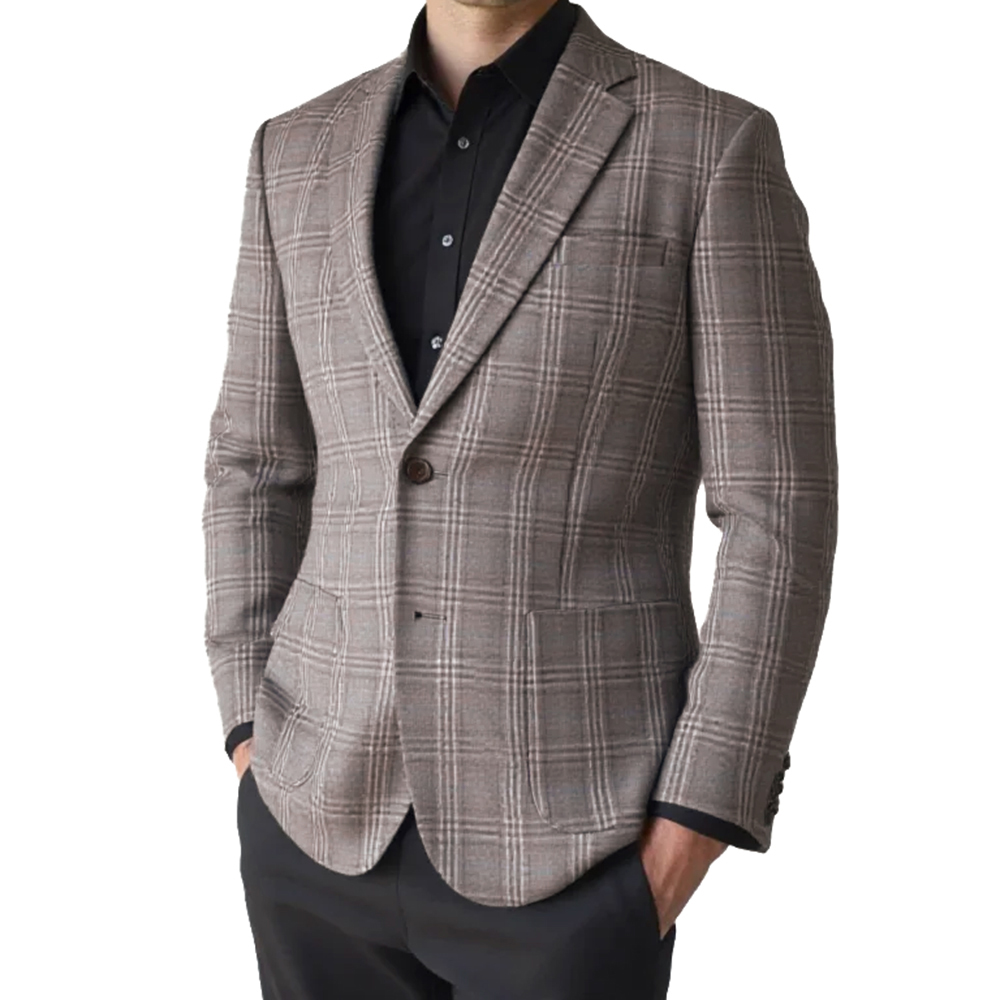 2026 Fashion Men Jacket Brown  - Mens Fashion Blazer review and price
