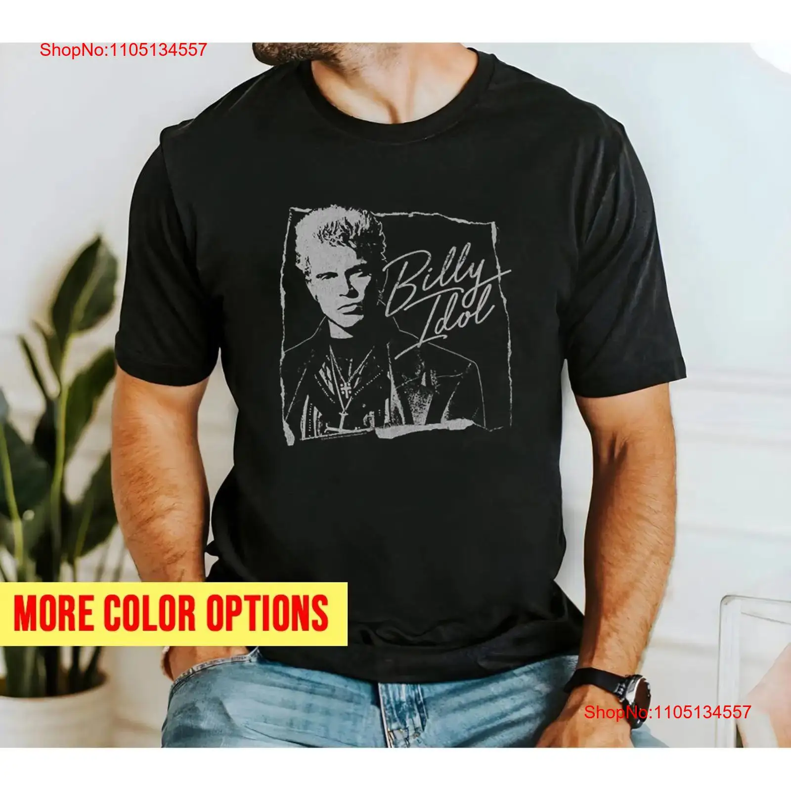 Billy Idol Torn and Cursive  T - Men'S Fashion Everyday review and price