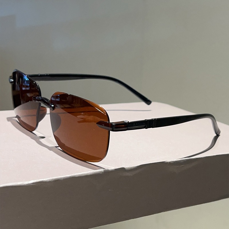 Fashion Pilot Sunglasses Men L - Men'S Fashion Rimless Glasses review and price