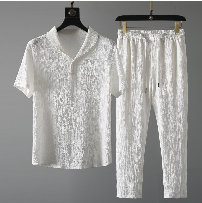 Summer new trendy men's suit,  - Men Fashion Korean Style review and price
