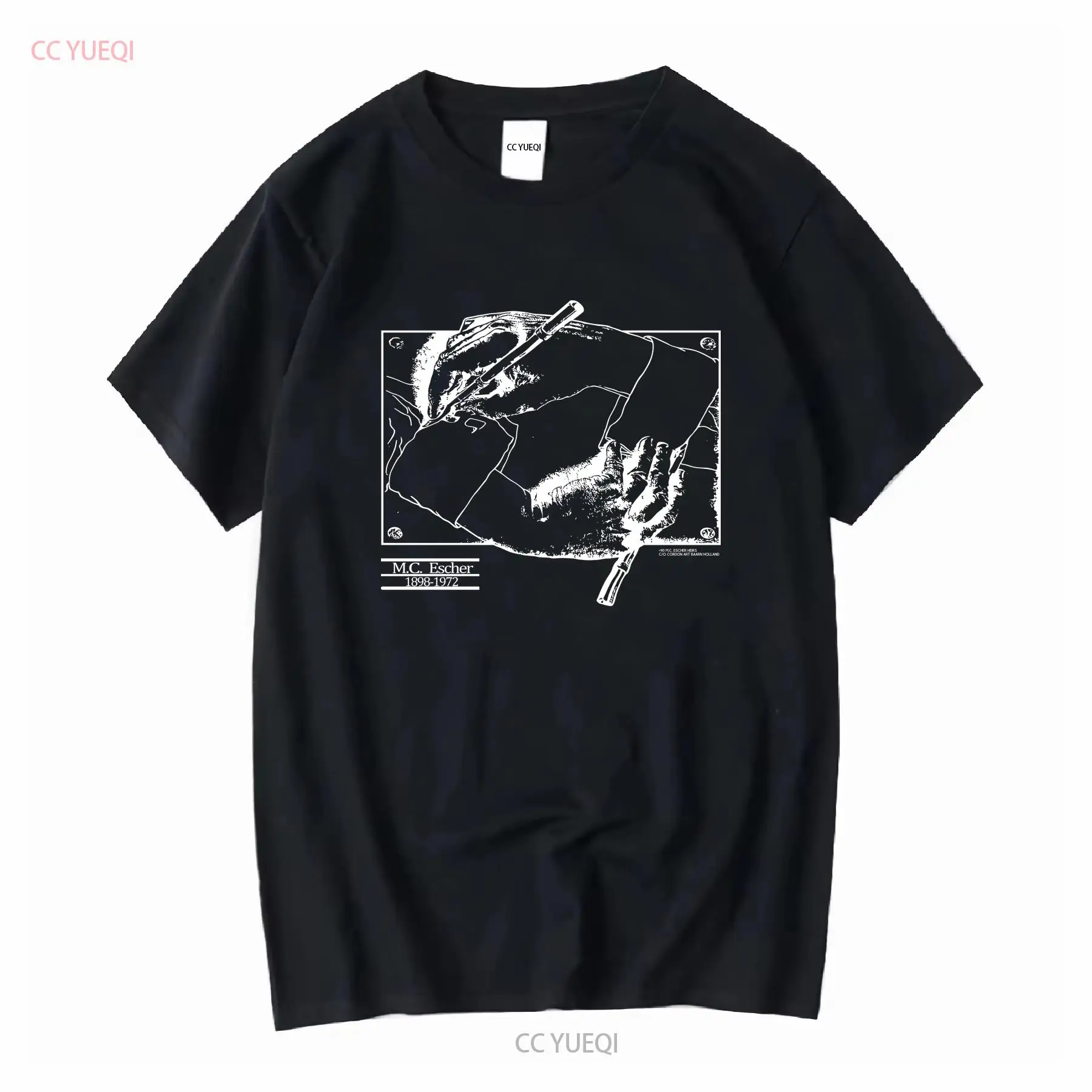 Vintage 1990 MC Escher T Shirt - Mens Fashion Black Shirt review and price