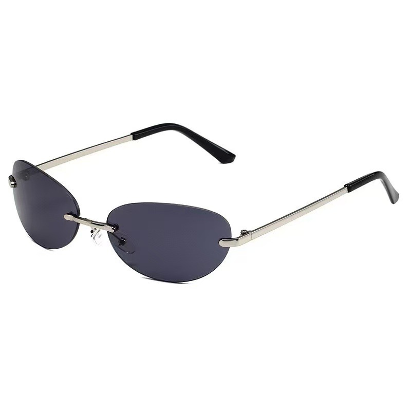Rimless Oval Sunglasses Women  - Men'S Fashion Rimless Glasses review and price