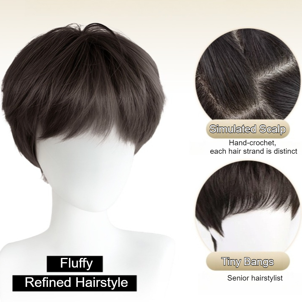 Fashion Synthetic Straight Hai - Men Fashion Korean Style review and price