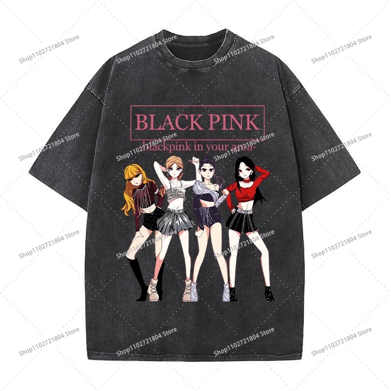 BlackPink Retro Fashion Tees f - Men Fashion Korean Style review and price