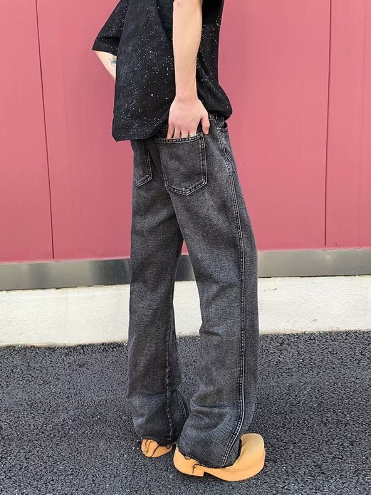 2026 Pantalon Y2K Fashion Blac - Men'S Fashion Grey Jeans review and price