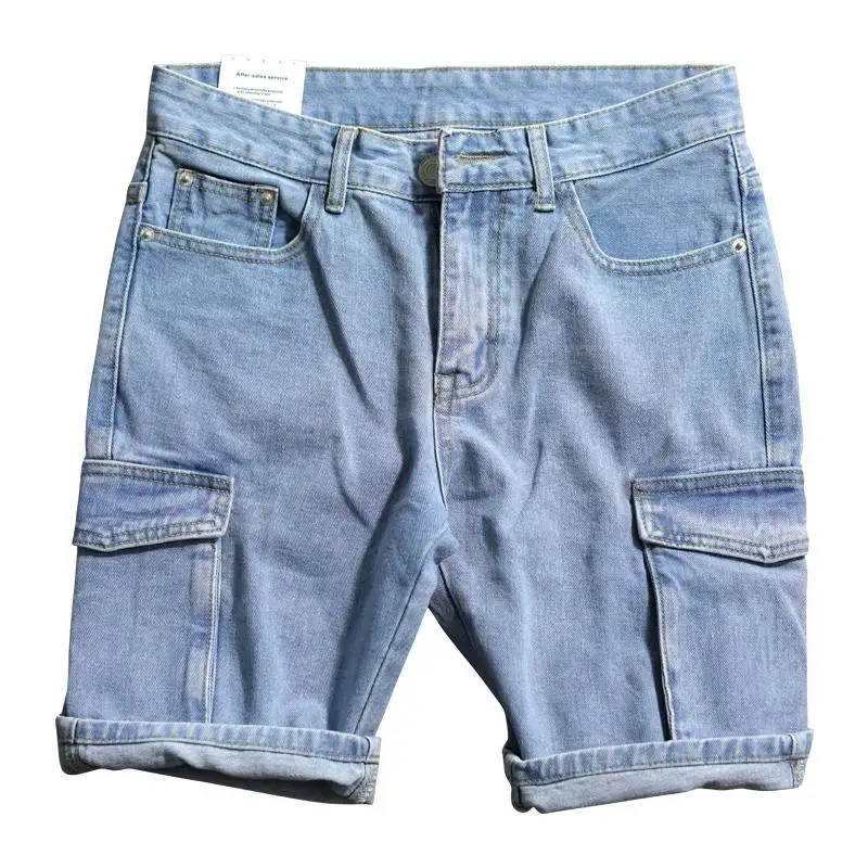 Loose Straight Short Jeans Pan - Men'S Fashion Overalls review and price