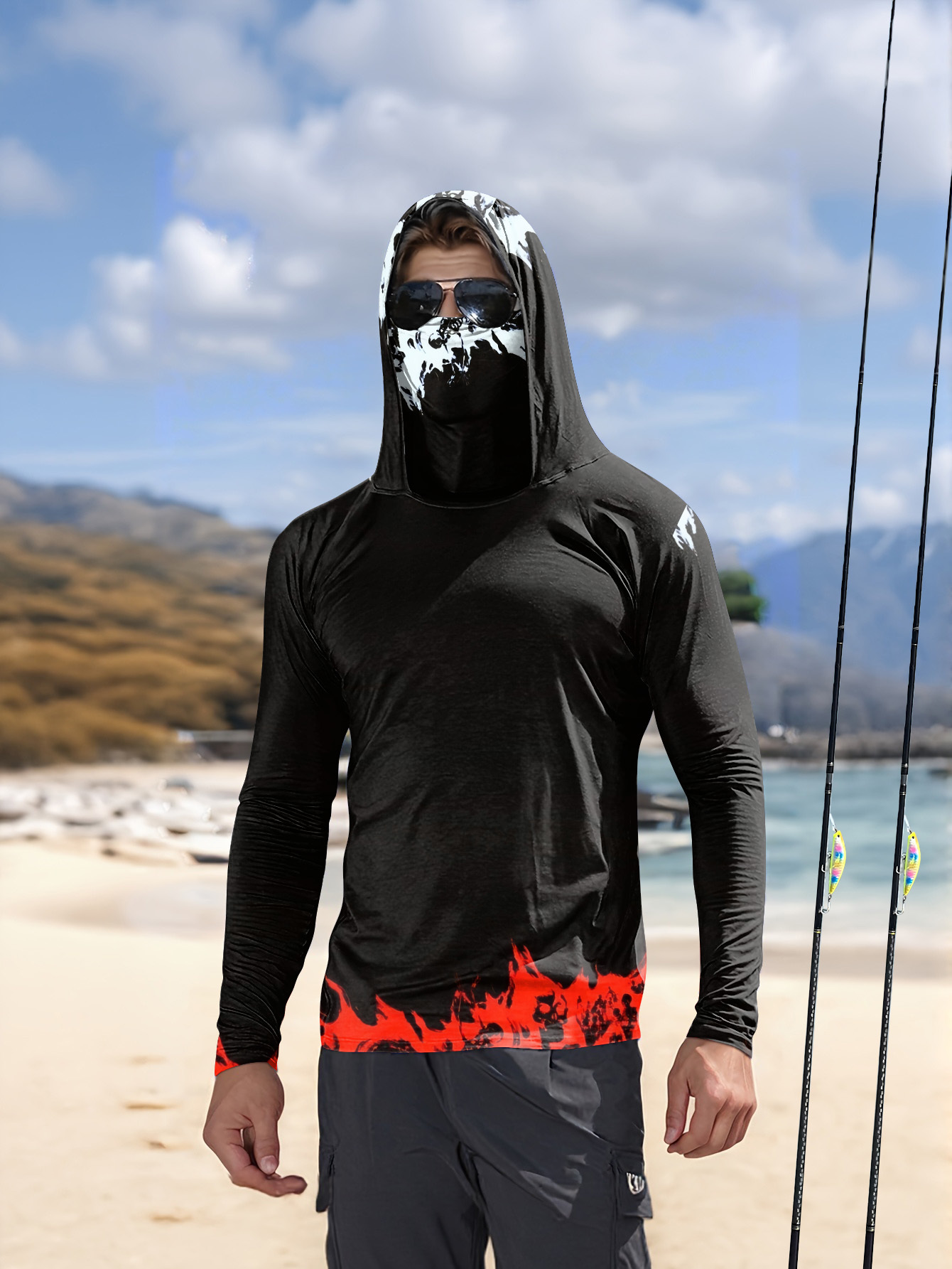 Men Hood Fishing Shirt long sl - Men Fashion Upper review and price