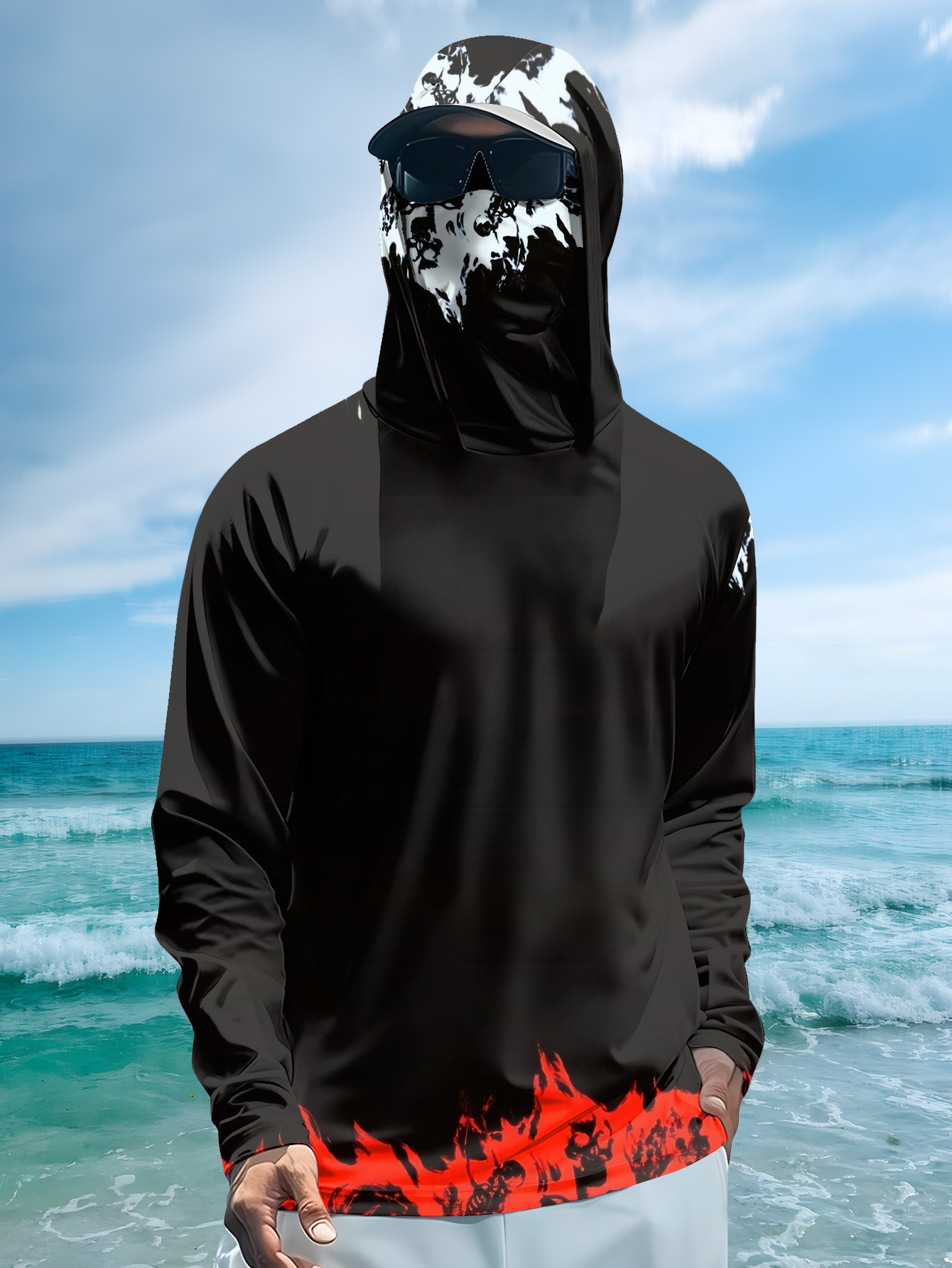 Men Hood Fishing Shirt long sl - Men Fashion Upper review and price