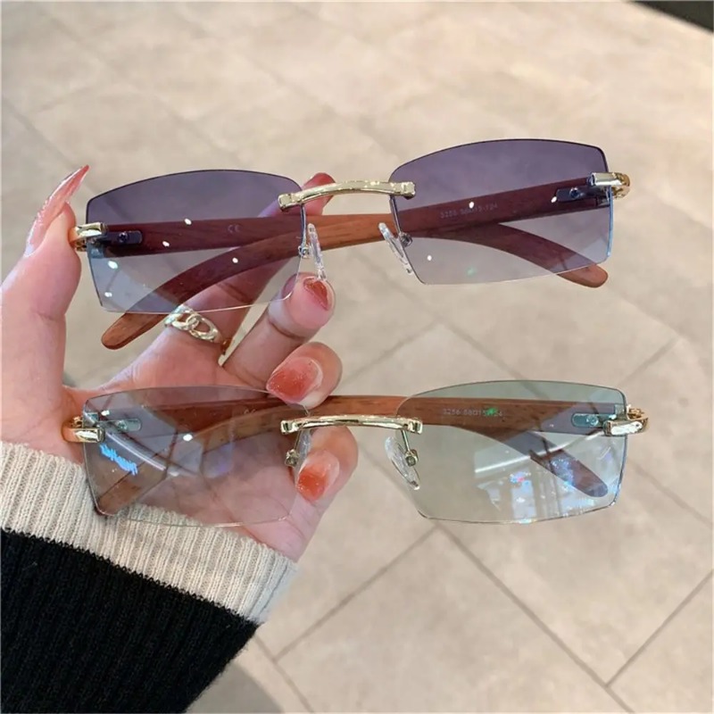 Trendy Punk Sunglasses Rimless - Men'S Fashion Rimless Glasses review and price