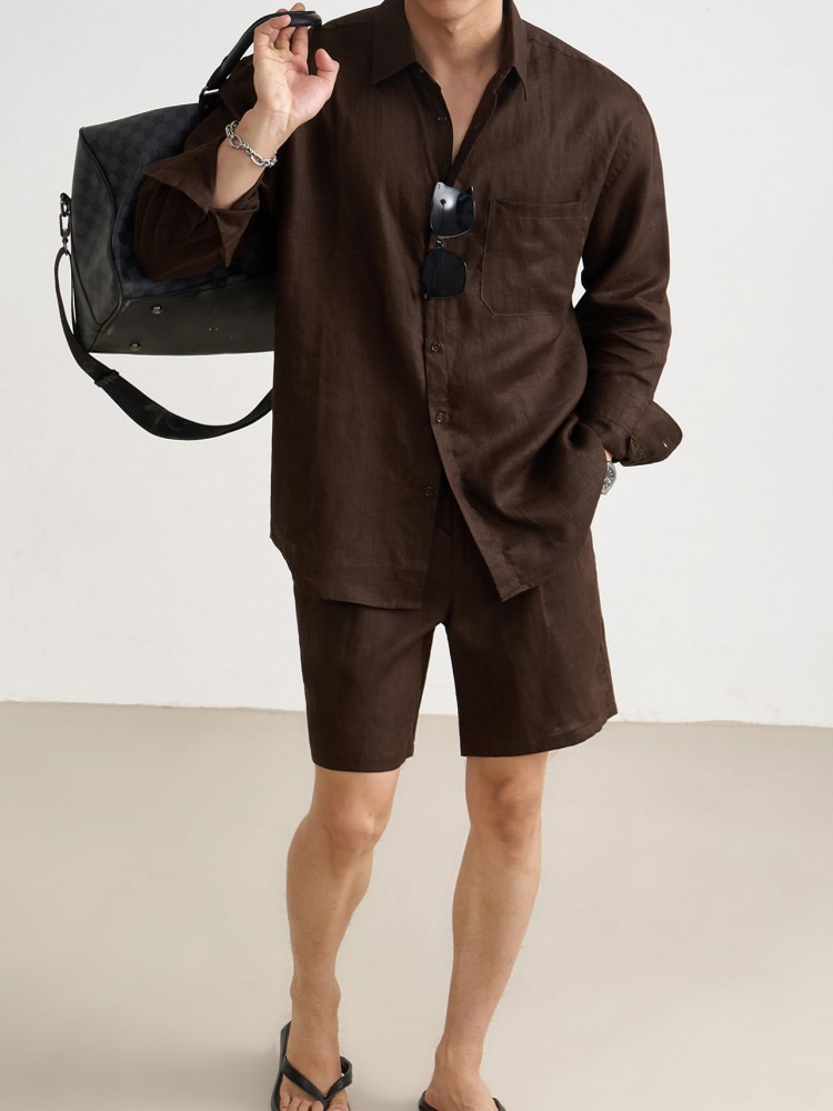 Summer Mens 100% Linen Long Sl - Linen Shirt Summer review and price