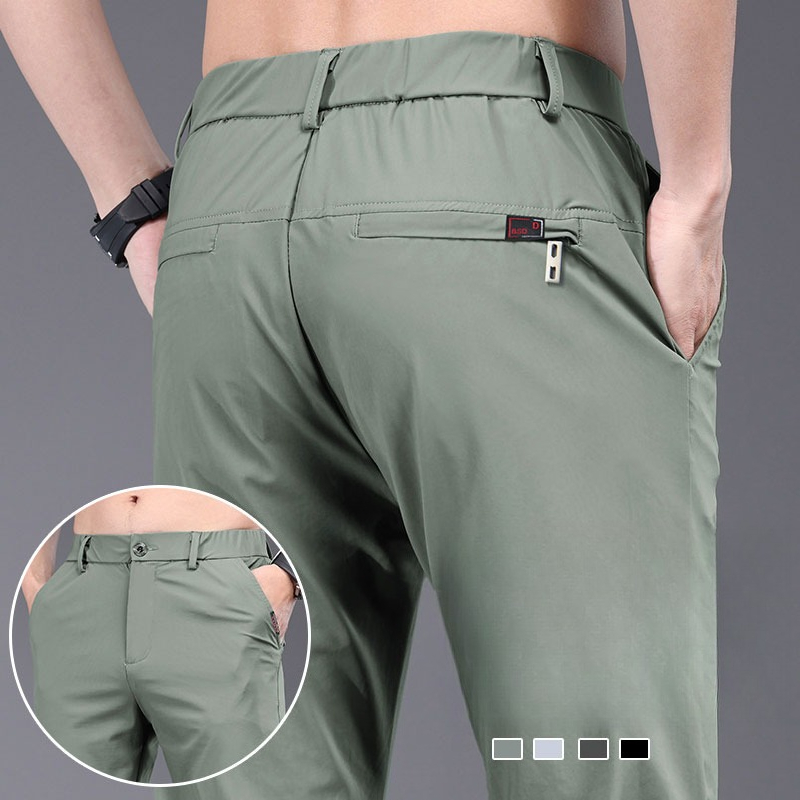 Summer New Men's Ice Silk Pant - Men Fashion Korean Style review and price