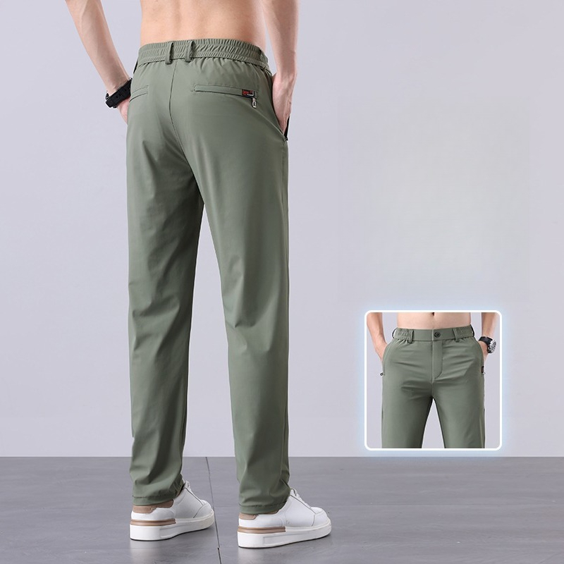 Summer New Men's Ice Silk Pant - Men Fashion Korean Style review and price