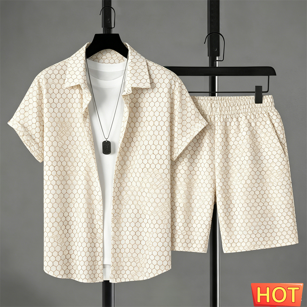 Summer Outfits Man Shirt Set G - Men Fashion Upper review and price