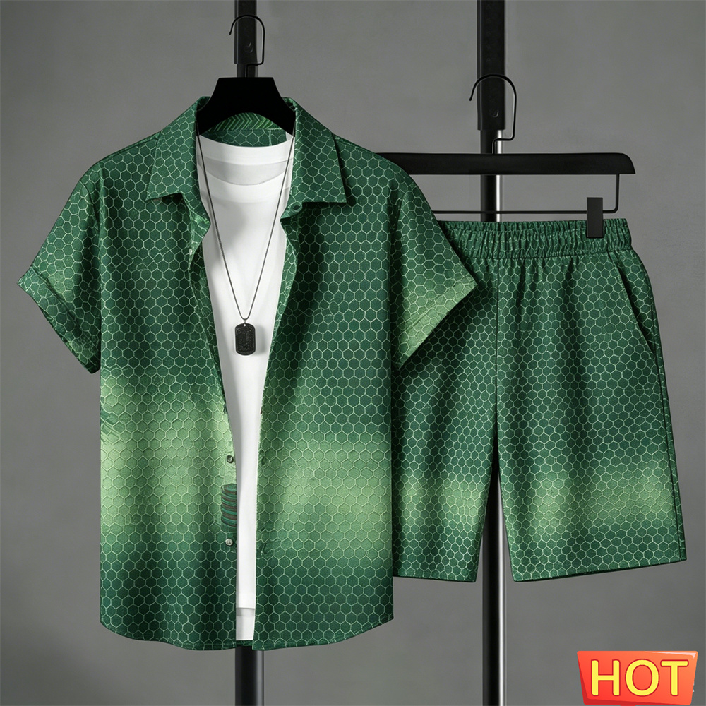 Summer Outfits Man Shirt Set G - Men Fashion Upper review and price