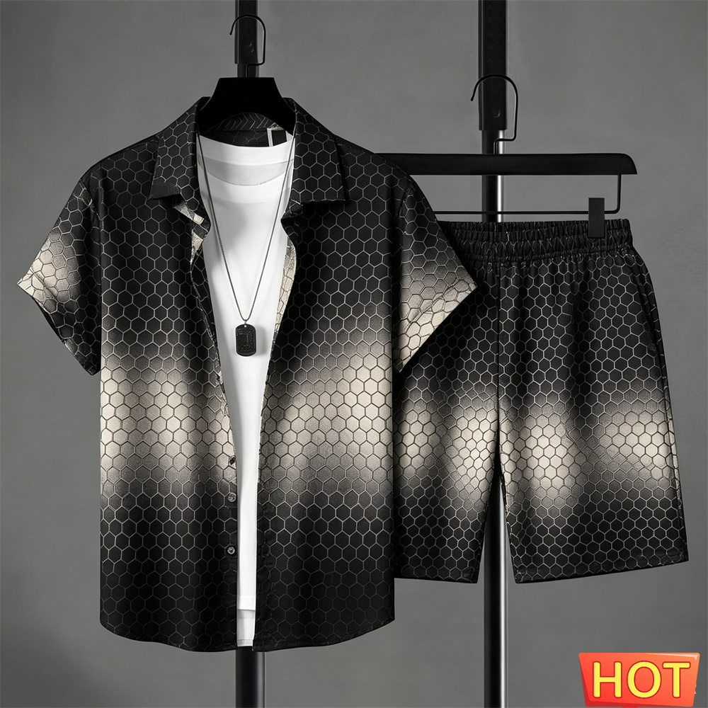 Summer Outfits Man Shirt Set G - Men Fashion Upper review and price