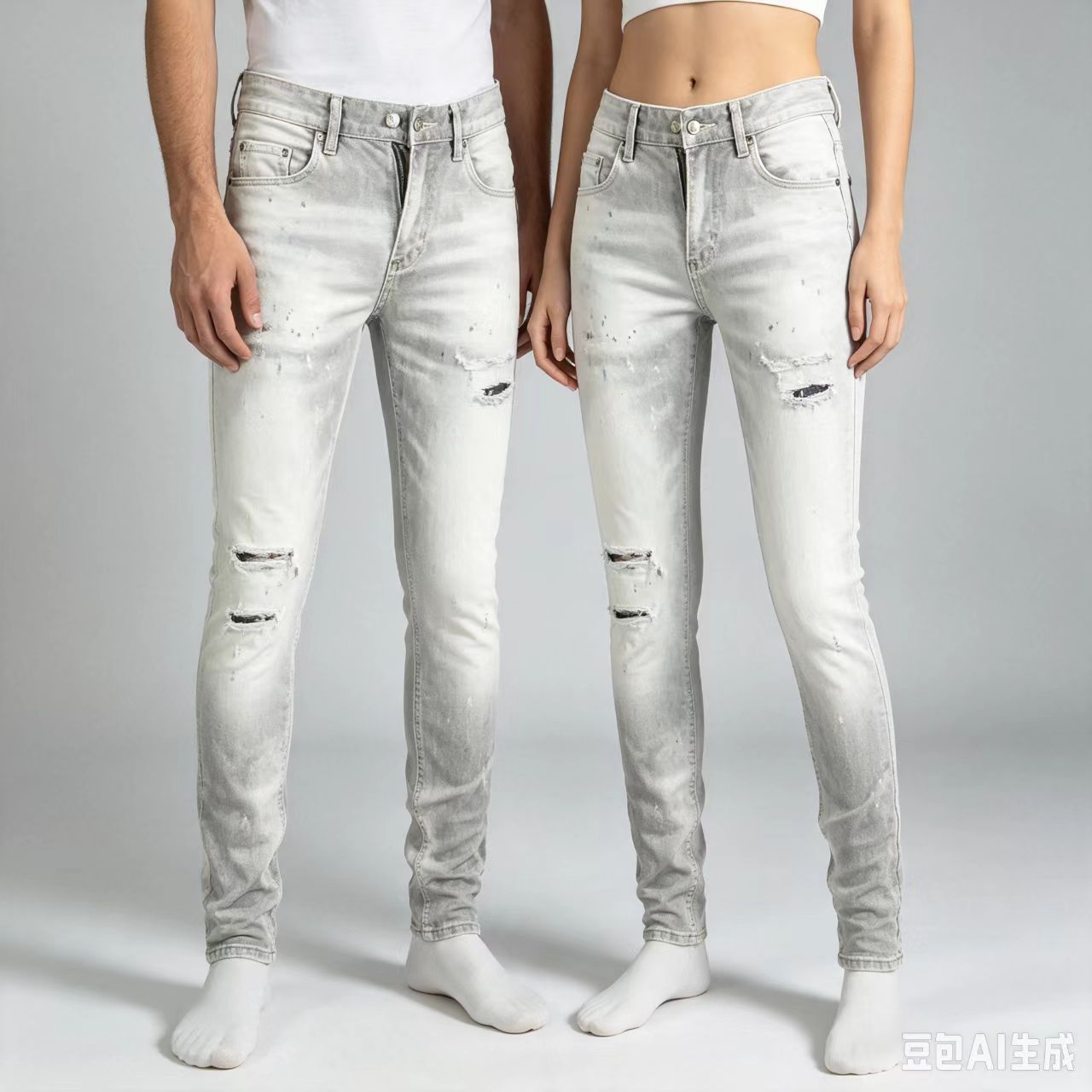 Y2K Designer Fashion New Men's - Men'S Fashion Grey Jeans review and price