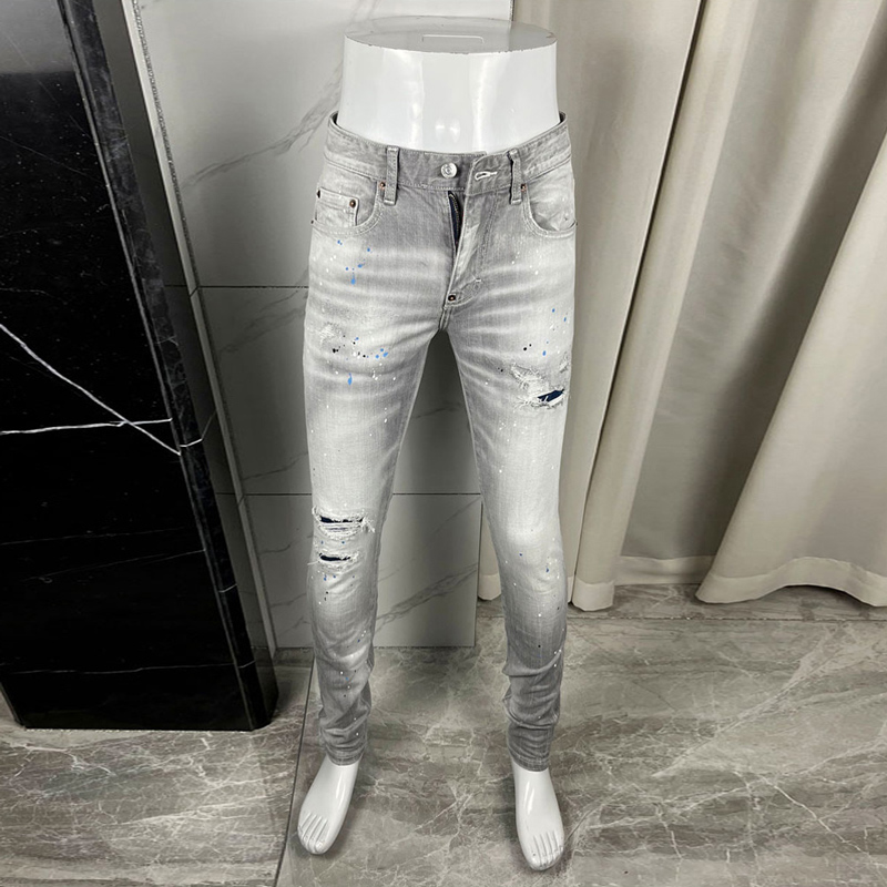 Y2K Designer Fashion New Men's - Men'S Fashion Grey Jeans review and price