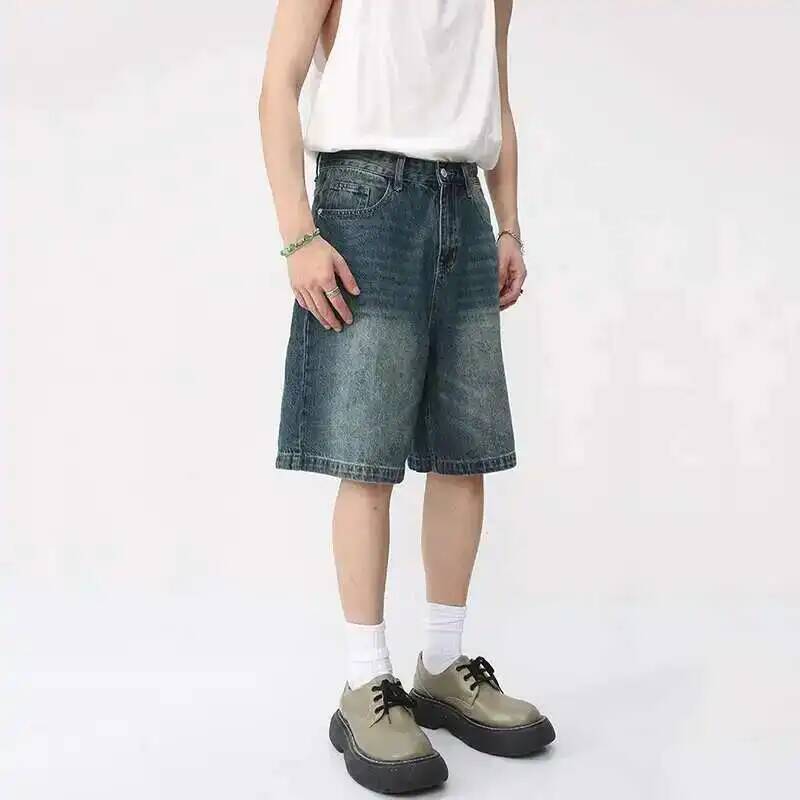 Summer Denim Shorts Men's Loos - Men Fashion Korean Style review and price