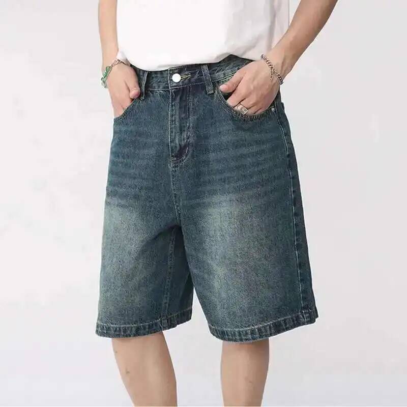 Summer Denim Shorts Men's Loos - Men Fashion Korean Style review and price