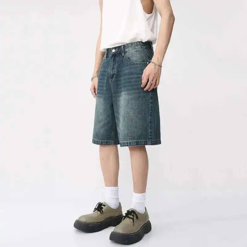 Summer Denim Shorts Men's Loos - Men Fashion Korean Style review and price