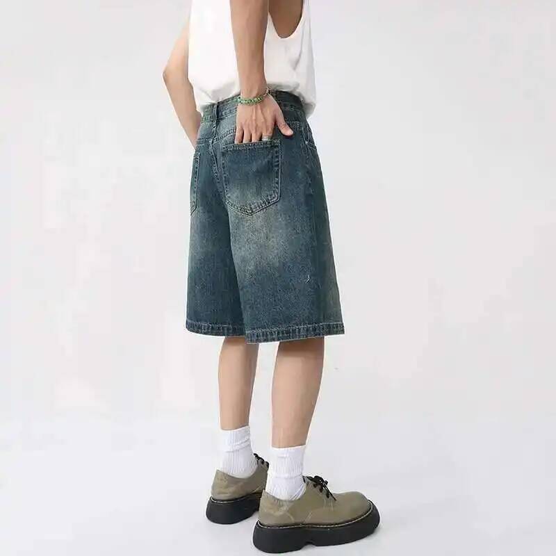 Summer Denim Shorts Men's Loos - Men Fashion Korean Style review and price
