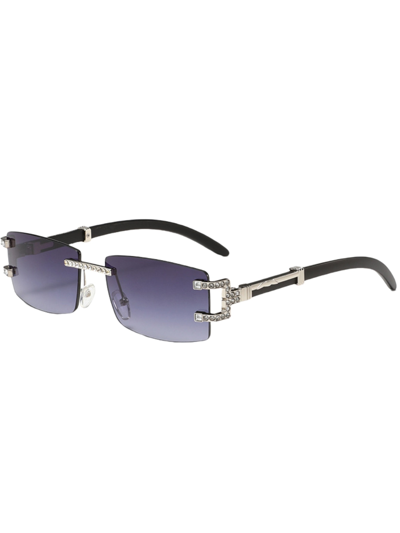 Wood leg retro fashion sunglas - Men'S Fashion Rimless Glasses review and price