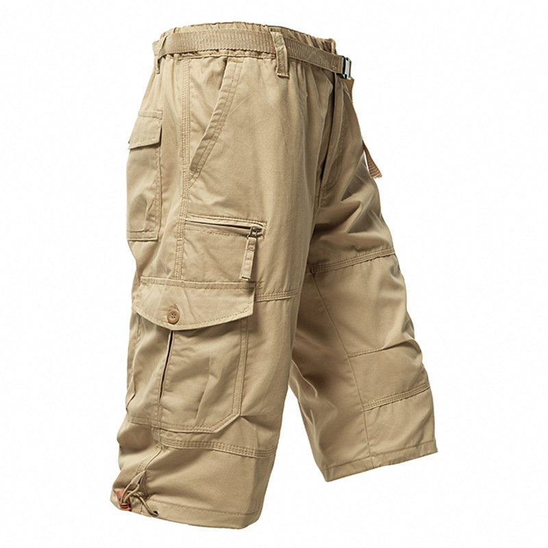 Men's Cotton 3/4 Pants Loose P - Men'S Fashion Overalls review and price