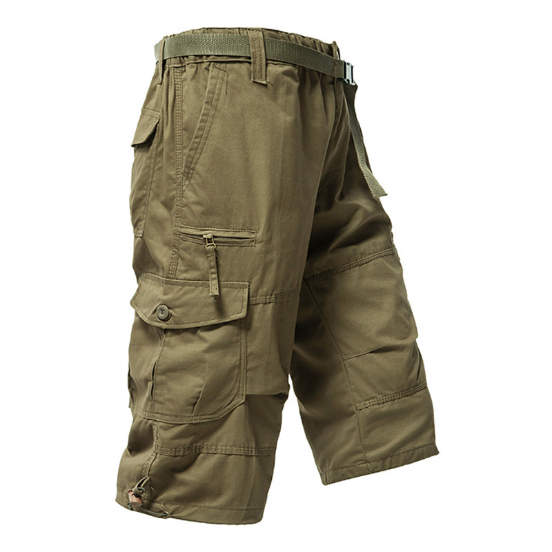 Men's Cotton 3/4 Pants Loose P - Men'S Fashion Overalls review and price