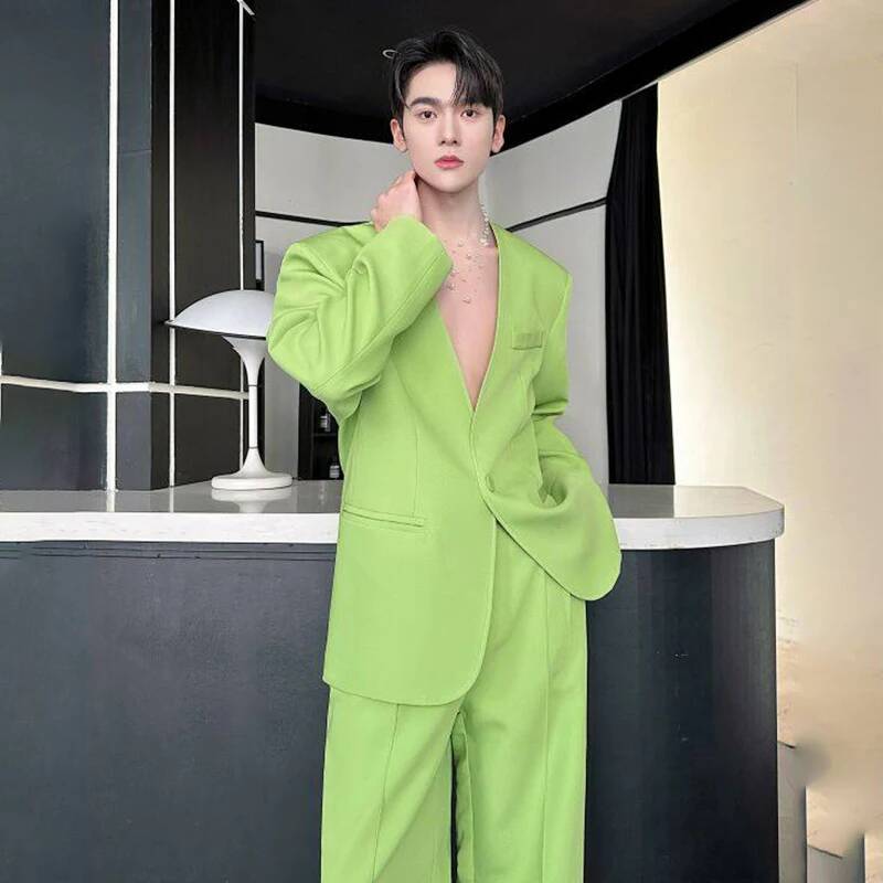 LUZHEN 2026 Spring New Solid C - Mens Fashion Blazer review and price