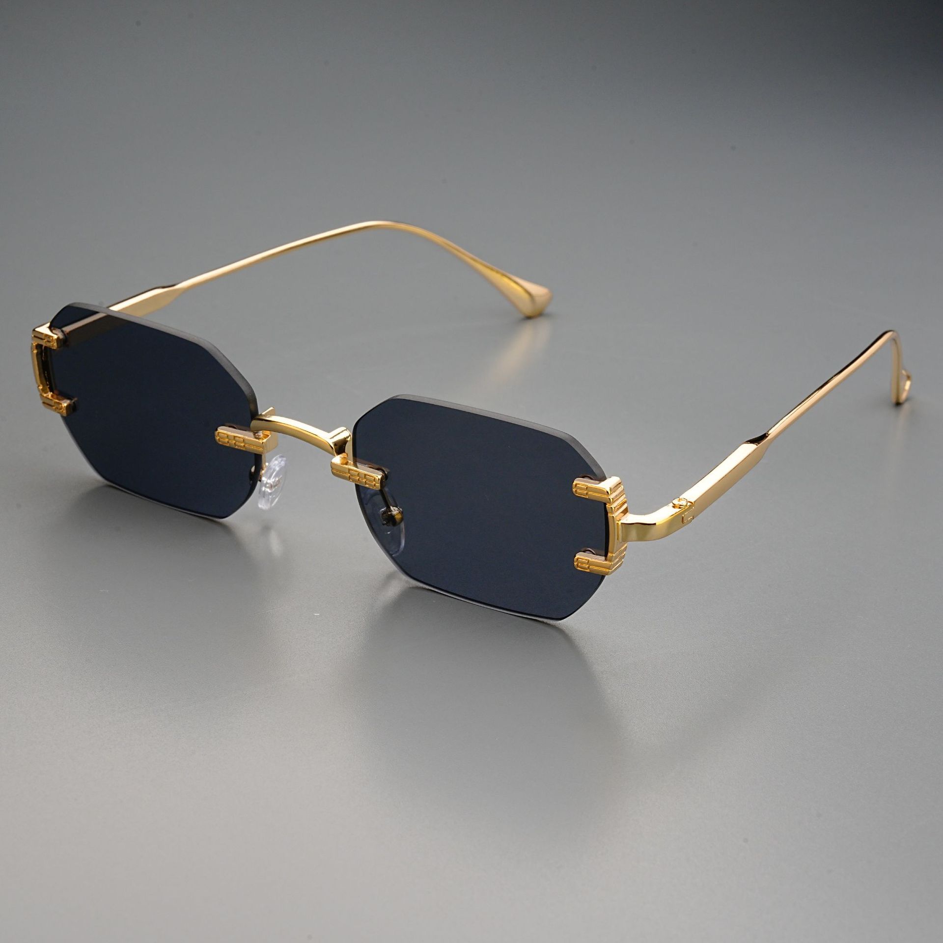 Rimless Sunglasses Rectangle F - Men'S Fashion Rimless Glasses review and price